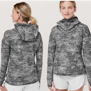 Lululemon Forever Endeavor Spacedye  Hoodie Pullover Black & White. Size: 4.